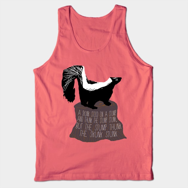 Skunk Tongue Twister Tank Top by ahadden
